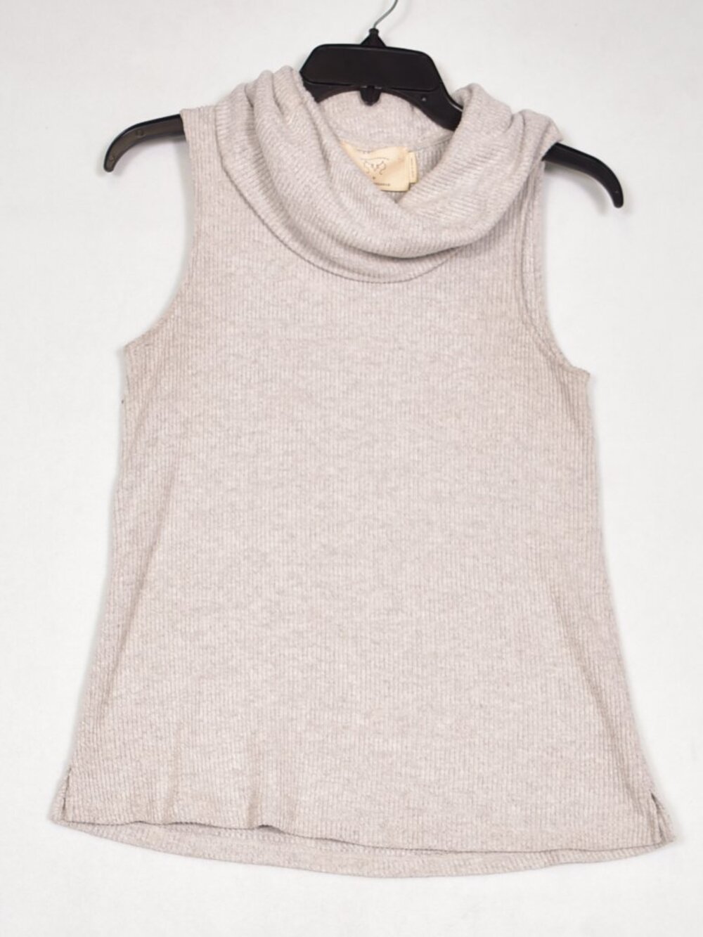 Vanessa Virginia by Anthropologie Gray Knit Cowl Neck Sleeveless Sweater Size XS